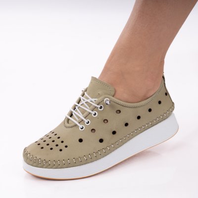 Pantofi Piele Naturala Soraya2 Green