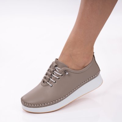 Pantofi Piele Naturala Soraya3 Greige