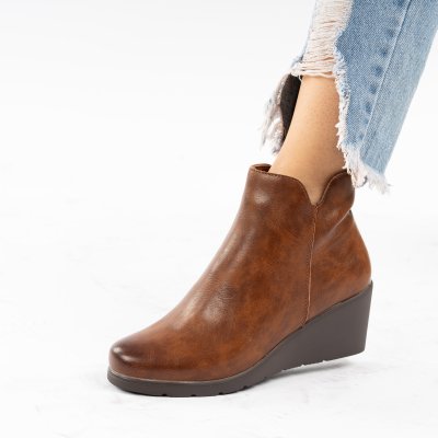 Ghete Piele Naturala Dehate Brown