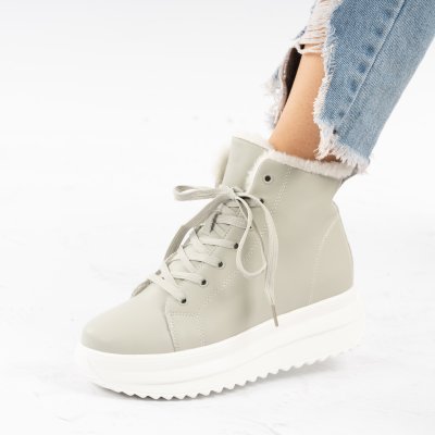 Ghete Piele Naturala Moana Grey2