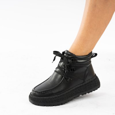 Ghete Piele Naturala Mirida Black