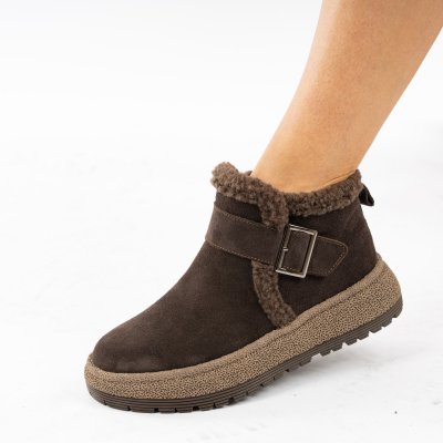 Ghete Piele Naturala Estrela Brown