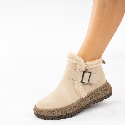 Ghete Piele Naturala Estrela Beige