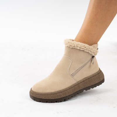 Ghete Piele Naturala Estrela2 Beige