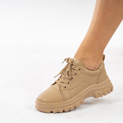 Pantofi Piele Naturala Mahdi Khaki