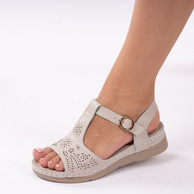 Sandale piele naturala Arcos Grey
