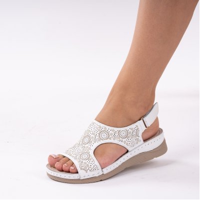 Sandale piele naturala Arcos3 White