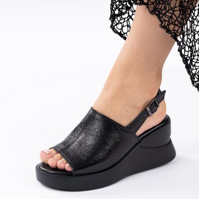 Sandale piele naturala Belize Black
