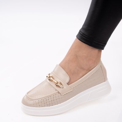 Pantofi Casual Elira2 Beige