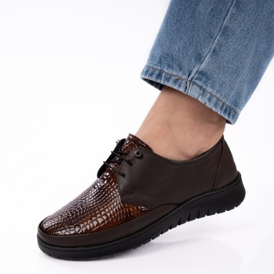 Pantofi Piele Naturala Savisa2 Brown