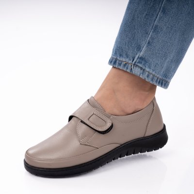 Pantofi Piele Naturala Savisa3 Greige
