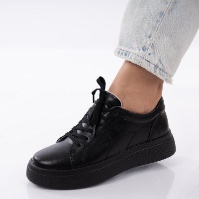 Pantofi Sport Piele Naturala Arsibel Black