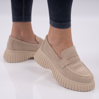 Pantofi Piele Naturala Rabina2 Beige