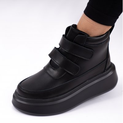 Ghete Piele Naturala Anelise Black