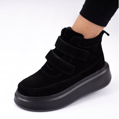Ghete Piele Naturala Anelise2 Black