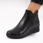 Ghete Piele Naturala Thalya Black