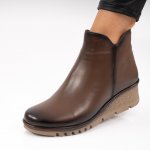 Ghete Piele Naturala Thalya  Brown