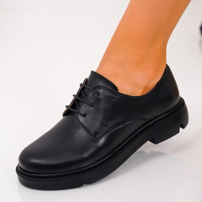 Pantofi Piele Naturala Elisey Black