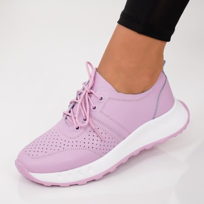 Pantofi Piele Naturala Sospiro Purple