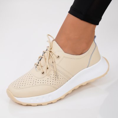Pantofi Piele Naturala Sospiro Beige