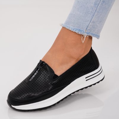 Pantofi Piele Naturala Siran Black