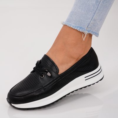 Pantofi Piele Naturala Siran2 Black