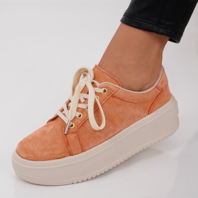 Pantofi Piele Naturala Jakarta Orange