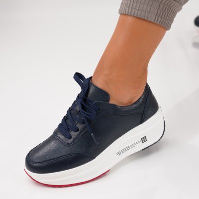 Pantofi Sport Piele Naturala Chanter Navi