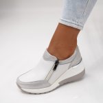 Pantofi Piele Naturala Madrid White Pantofi Piele Naturala Madrid White