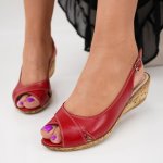 Sandale piele naturala Bonera Red