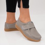 Pantofi Piele Naturala Esen Grey