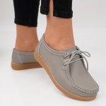 Pantofi Piele Naturala Esen8 Grey