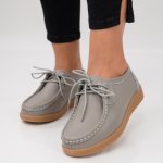 Pantofi Piele Naturala Esen8 Grey