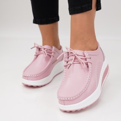 Pantofi Piele Naturala Relly5 Pink