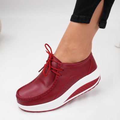Pantofi Piele Naturala Relly5 Red