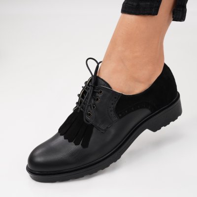 Pantofi Piele Naturala Trevino Black