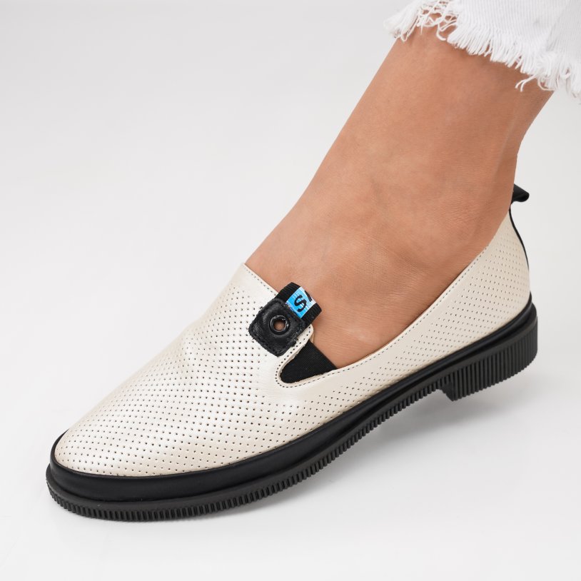 Pantofi Piele Naturala Suvar3 Gold