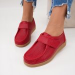 Pantofi Piele Naturala Esen9 Red