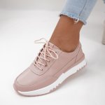 Pantofi Sport Piele Naturala Laisia Pink