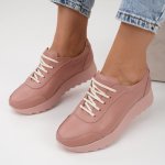 Pantofi Sport Piele Naturala Ostende Pink