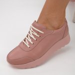 Pantofi Sport Piele Naturala Ostende Pink