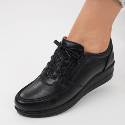 Pantofi Sport Piele Naturala Roerig Black
