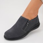 Pantofi Piele Naturala Vasanti2 Grey