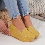 Pantofi Piele Naturala Lory2 Yellow