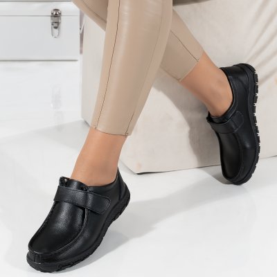Pantofi Piele Naturala Ellen3 Black