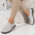 Pantofi Piele Naturala Coruna Grey