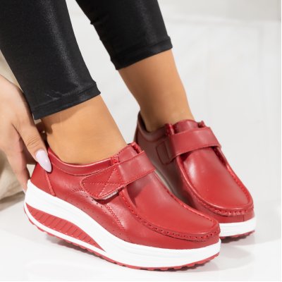 Pantofi Piele Naturala Relly3 Red